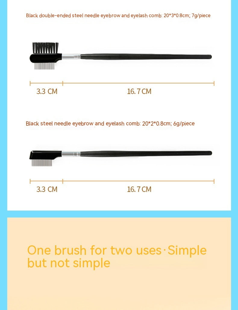 Steel Needle Lash Comb Mascara Brush Single Makeup