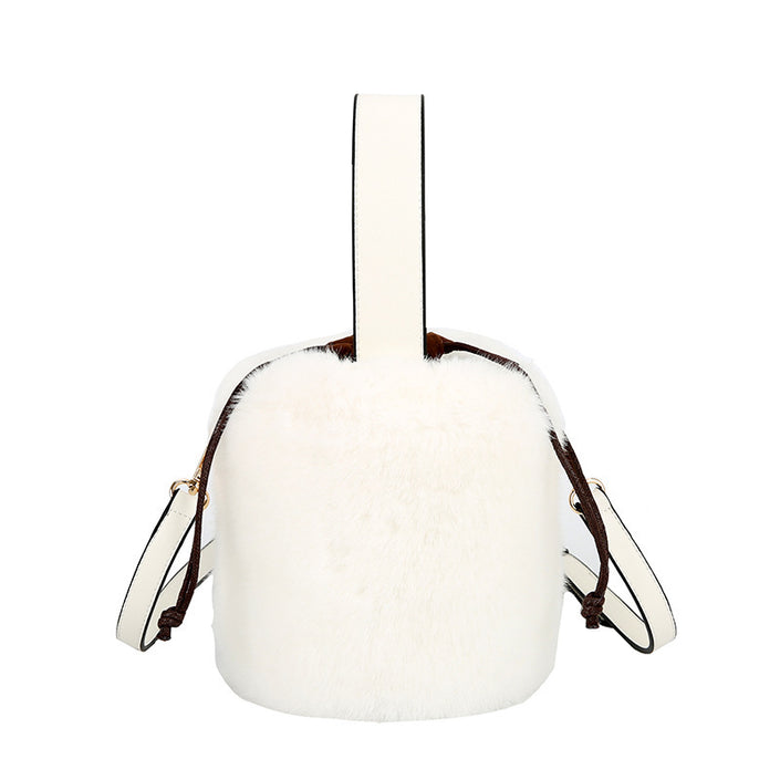 Plush bucket plush bag