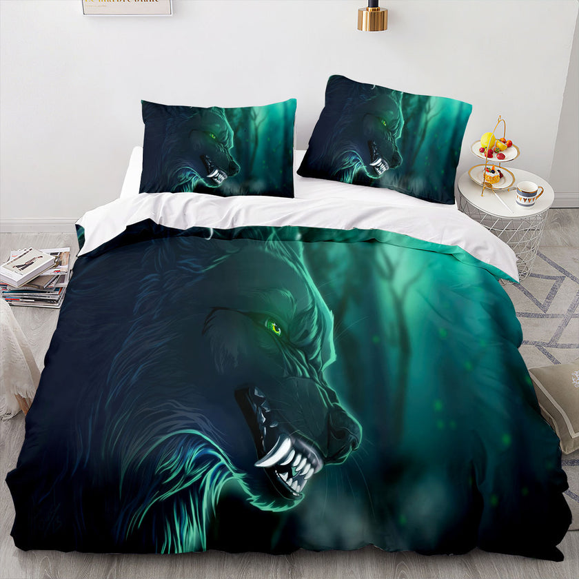 Home Textile Bedding Animal Printed Three-piece Set