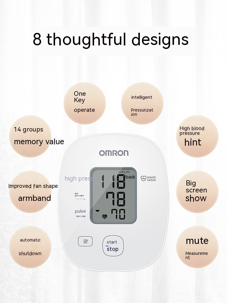 Upper Arm Electronic Blood Pressure Meter Household