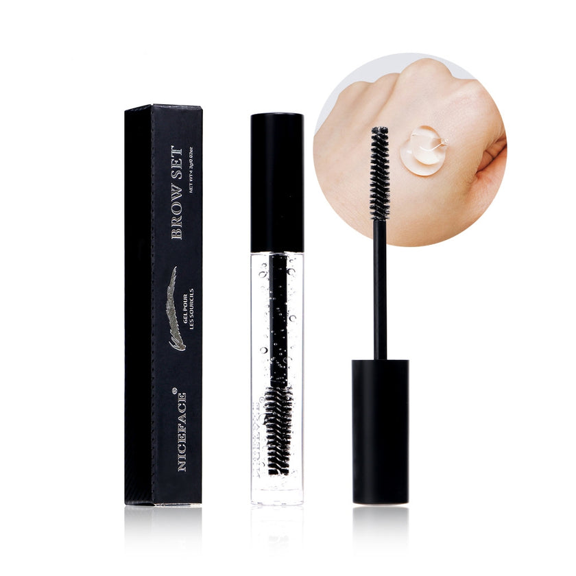 Transparent eyebrow styling liquid