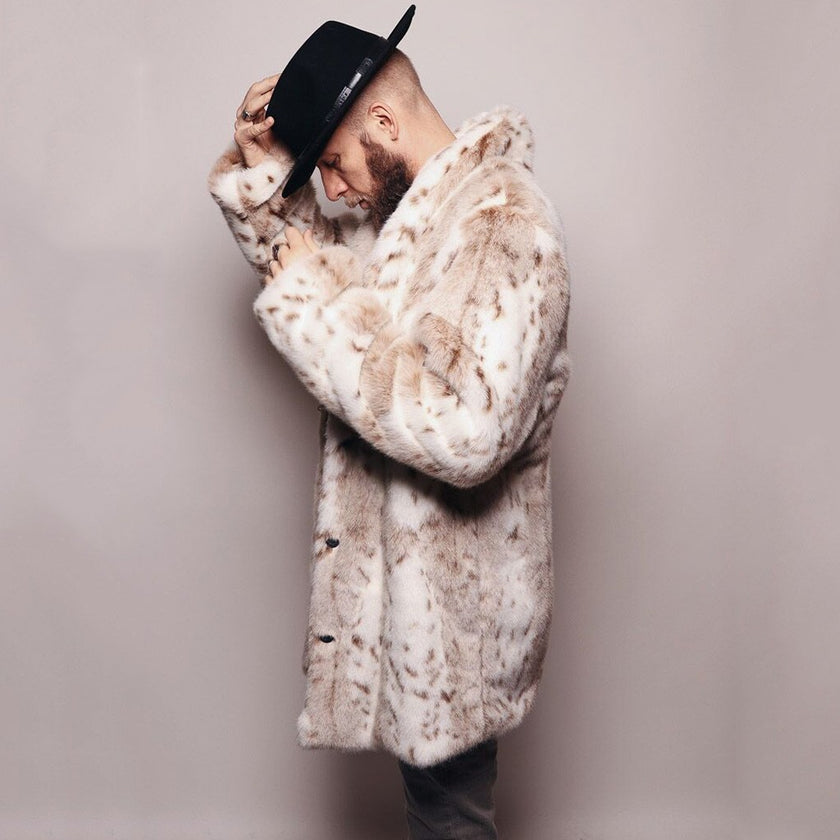Leopard fur coat
