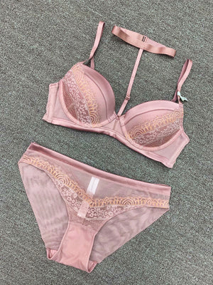 Sexy deep V gathered around the neck underwear