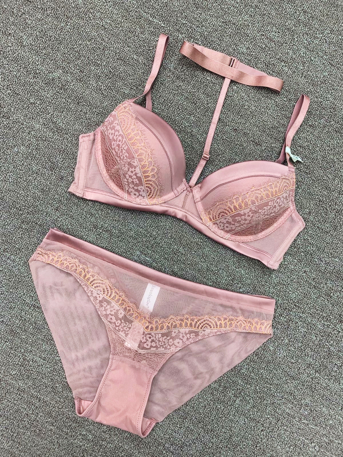 Sexy deep V gathered around the neck underwear