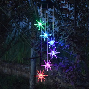 Solar Wind Chime Gift Color Changing LED Garden Hanging Light