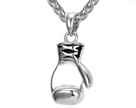 New Fashion Boxing Glove Necklace Trendy Gold Plated Stainless Steel Boxing Cool Pendant For Men Boys Jewelry