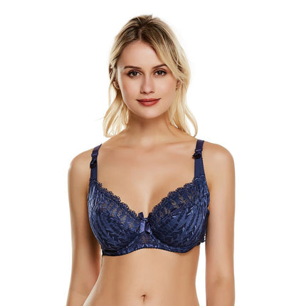 Lace bra ultra-thin sexy underwear gathered chest