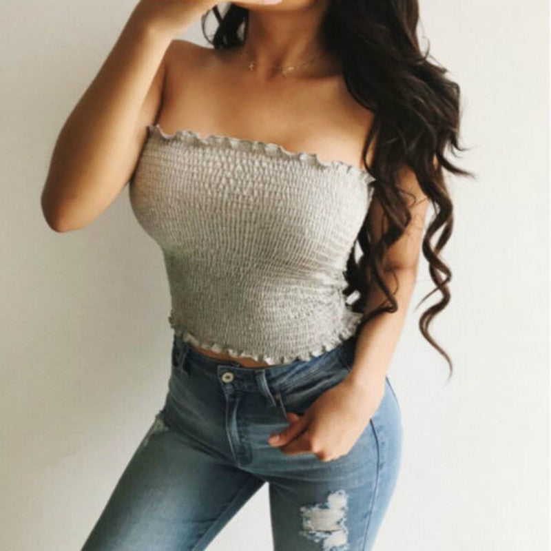Women Sleeveless Crop Tops Alpscommerce