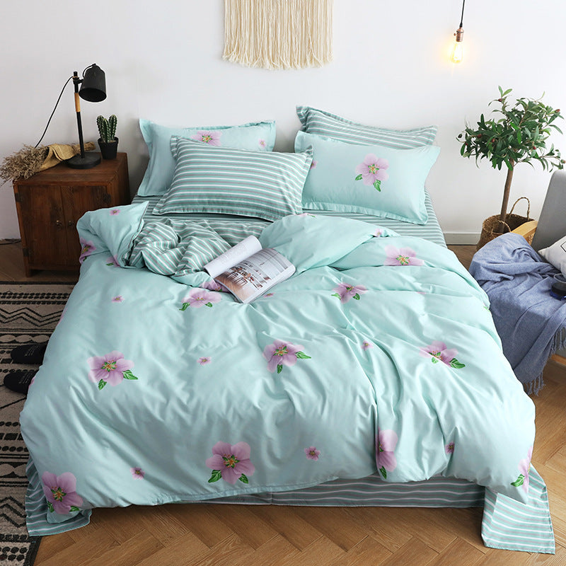 Four-piece bedding quilt cover and pillowcase