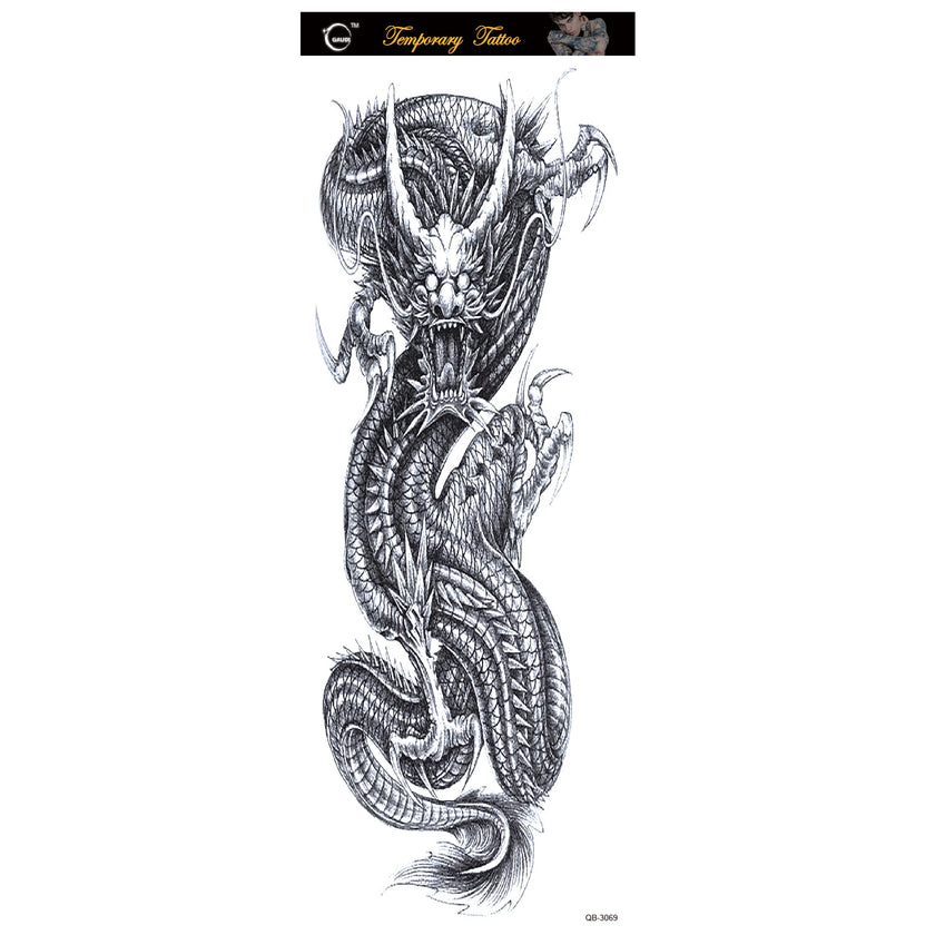 Waterproof Big Picture Full Arm Tattoo Sticker