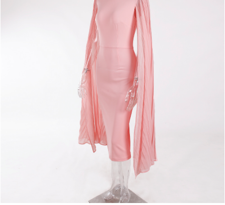 Long sleeve slim pencil skirt