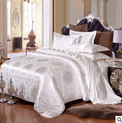 Luxury Bedding Satin Jacquard Modal Cotton Tencel Set