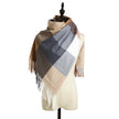 Striped plaid ladies scarf