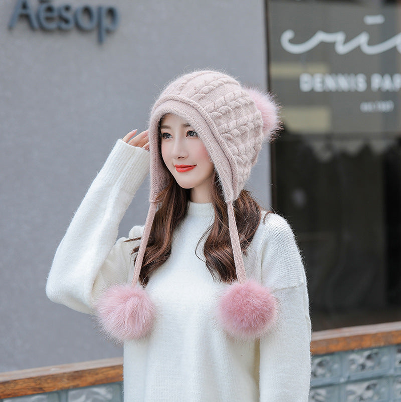 New Hat Women Winter Fashion Knitted Hat Cute and Warm