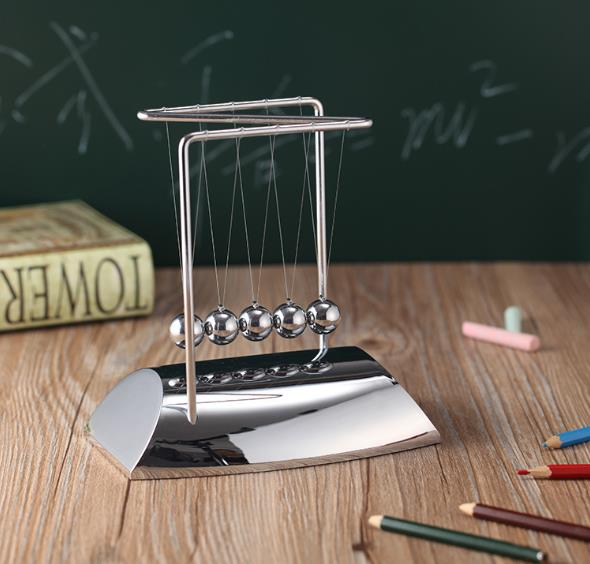 Newtons Cradle Steel Balance Ball Physics Science Pendulum Metal Craft Educational Toy