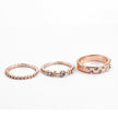 Jewelry Rose Gold Stackable Diamonds Set Of Five Sets Of Rings BohemiaJ