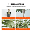 Artificial Olive Tree, 6 FT Tall Faux Plant, Secure PE Material & Anti-Tip Tilt Protection Low-Maintenance Plant, Lifelike Green Fake Potted Tree For Home Office Warehouse Decor Indoor Outdoor
