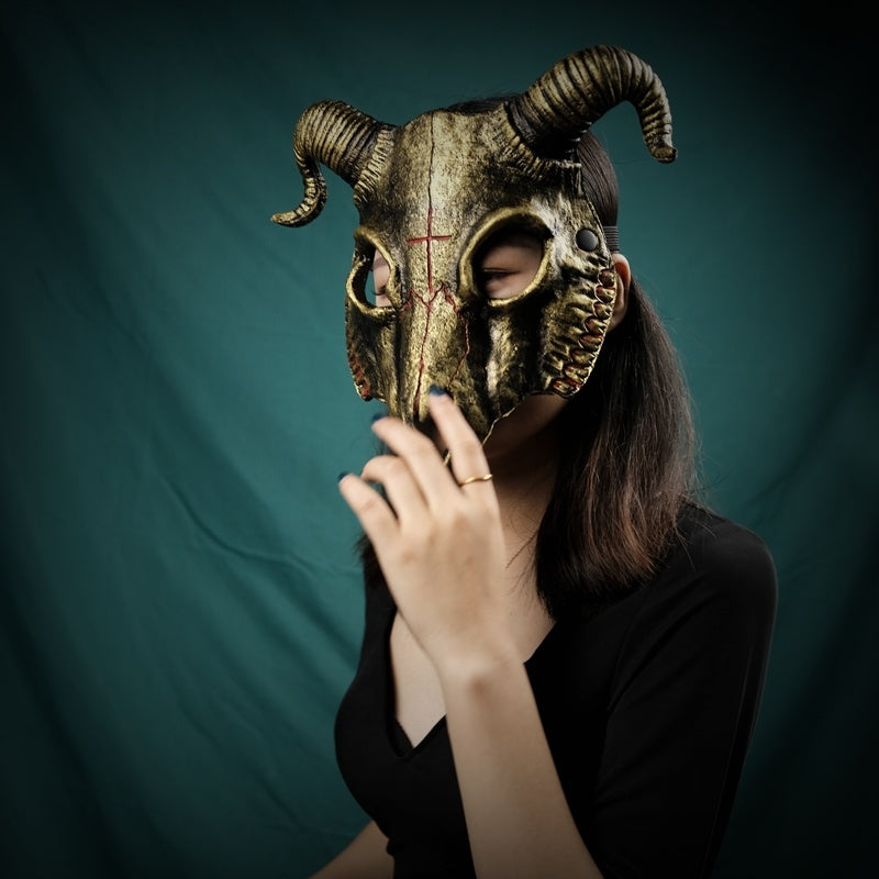 Billy Goat Bone Mask Full Face Animal Show Halloween