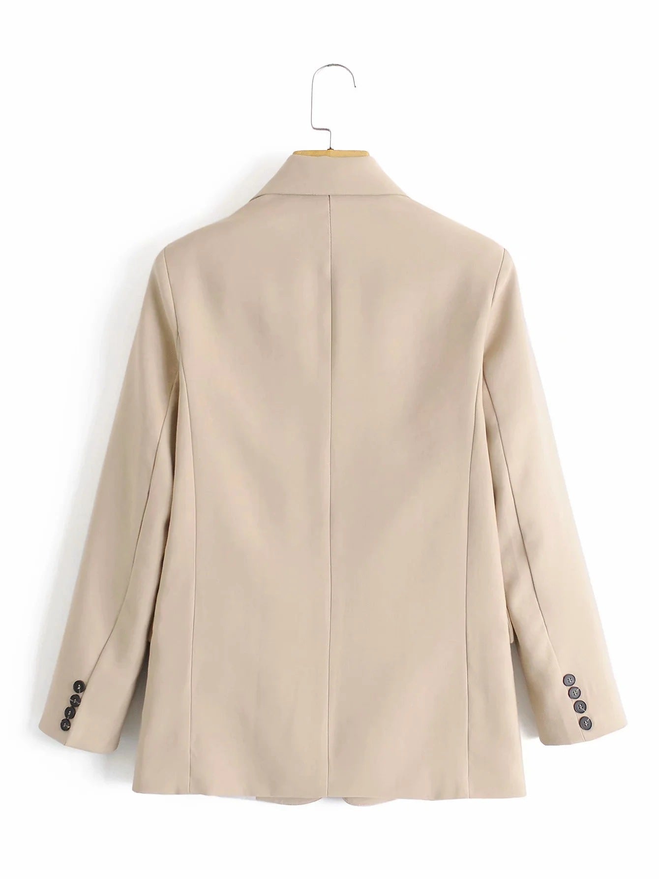Slim Fit, All-match Buttoned Draped Blazer
