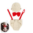 Wool knitted baby photo dress