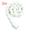 Heightening Baby Braided Crib Bumpers Knot Long Pillow Cushion Bedding Room Dector
