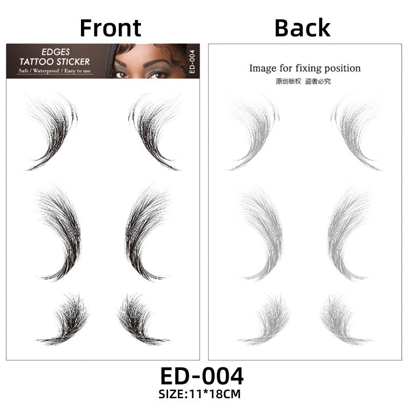 Hair Tattoo Stickers Creating The Seriously Real Baby Hairs Temporary Hairline Sticker Curly Template Hair Edge Tattoo Sticker