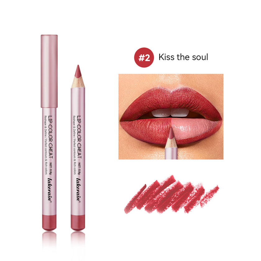 Mini Wooden Pole Lip Liner Long Lasting Matte