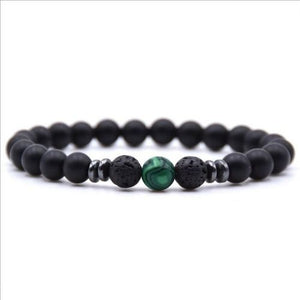 Weathered stone female energy yoga bracelet