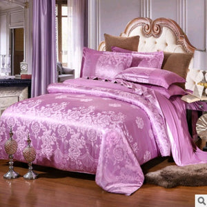 Luxury Bedding Satin Jacquard Modal Cotton Tencel Set