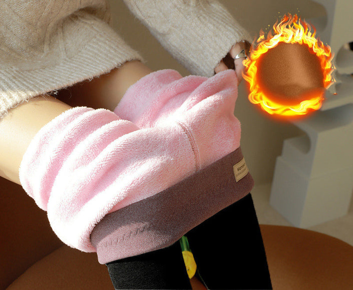 Sherpa Fleece Warm Pants Women Outerwear Grey