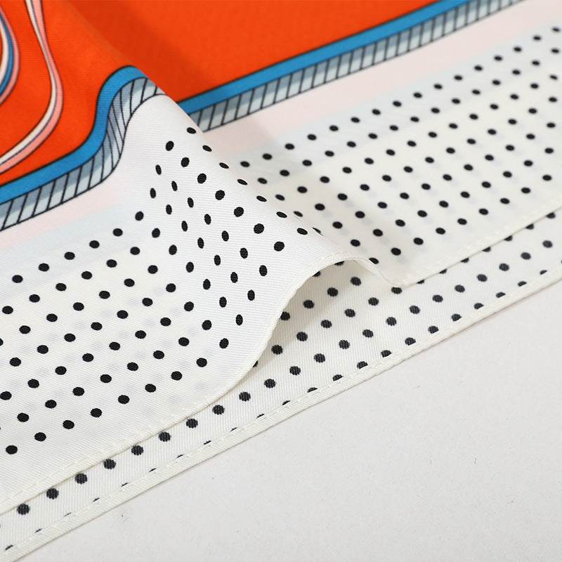 Carriage twill silk scarf