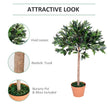 3ft Artificial Olive Tree Indoor Plant Greenery For Home Office Potted In An Orange Pot Set Of 2