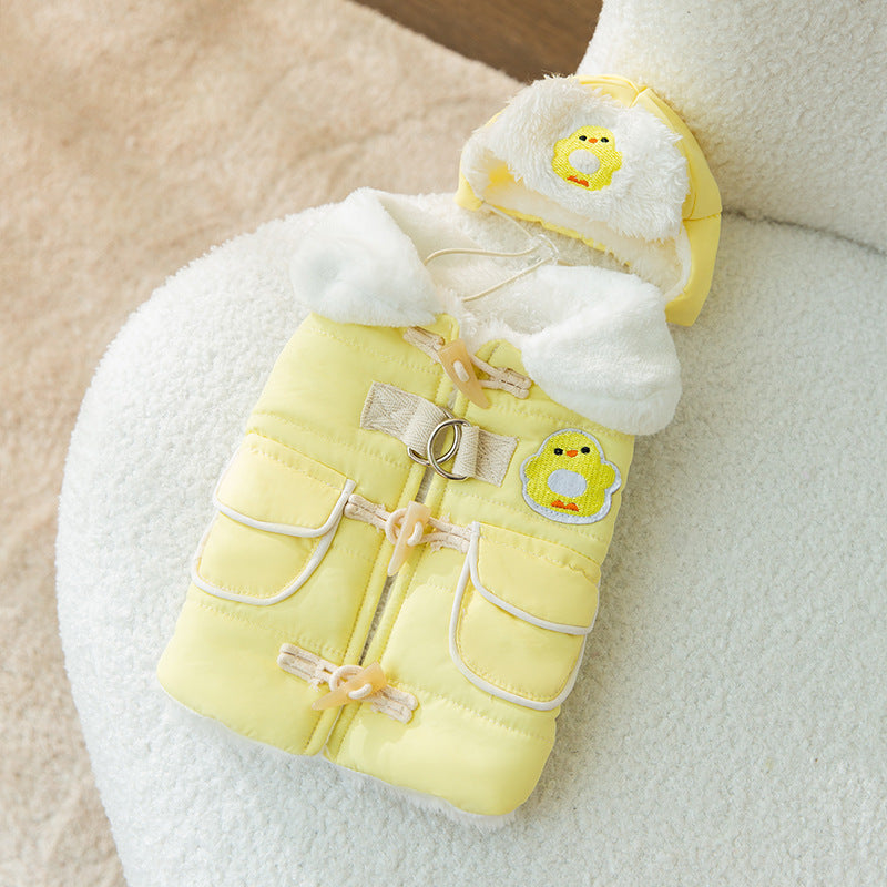 Cat Clothes Autumn And Winter Clothes Thickened Cotton-padded Clothes Anti-lint