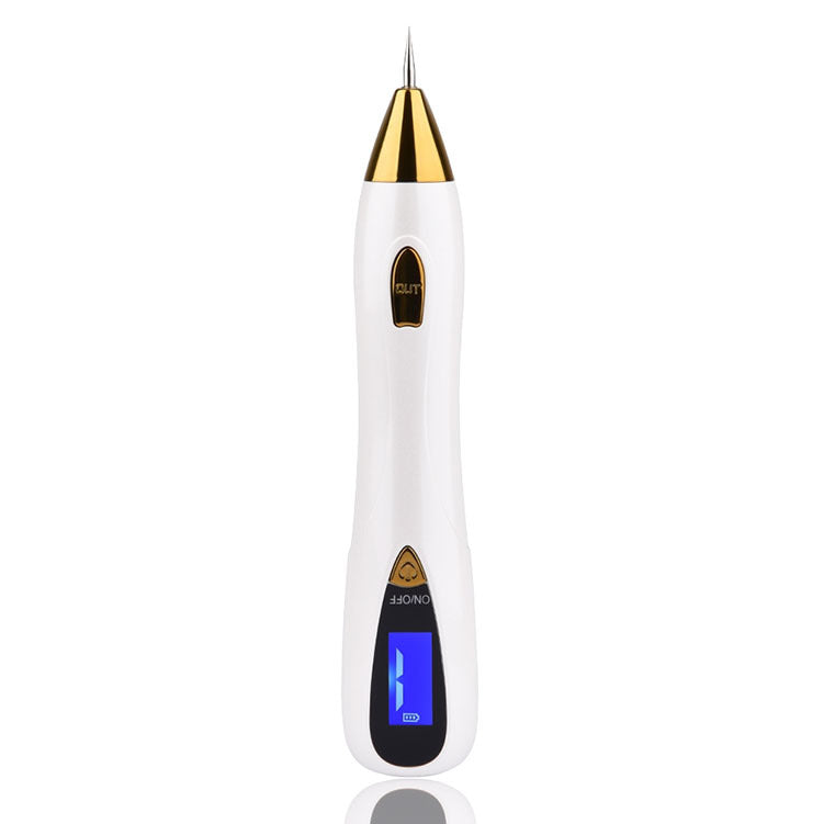 Small White Point Pen Tool Skin Care Laser Mole Tattoo Freckle Removal Pen LCD Sweep Spot Mole Removing