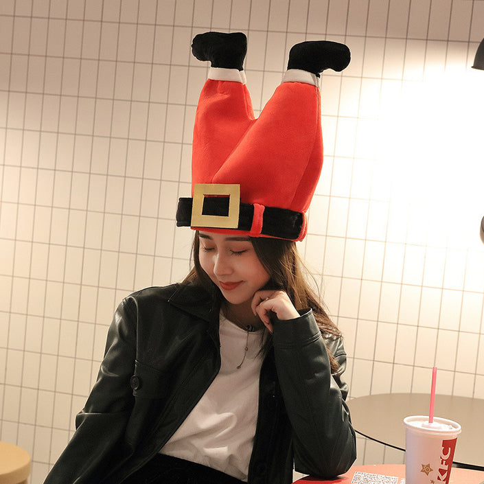 Christmas hat toy electric chicken leg