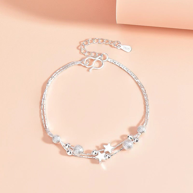 Design Double Circles Star Bracelet Female Fashion