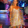 Women's Fashion Tassel Short Dress