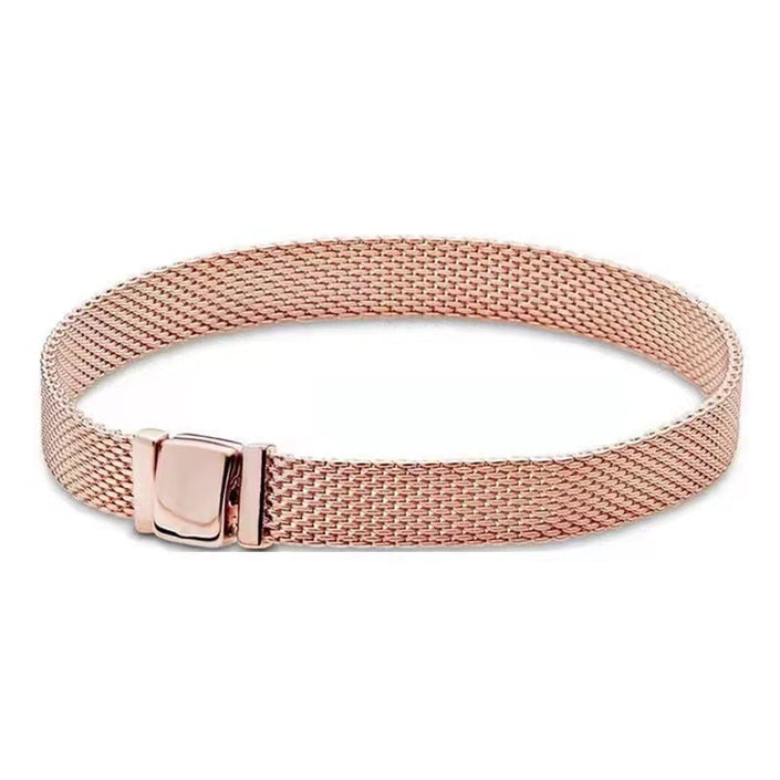 White Copper Silver Plated Bracelet Diy Ornament Accessories Square Buckle