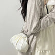 Casual Fashion Cloud Portable Cute Pleated Clip Bag