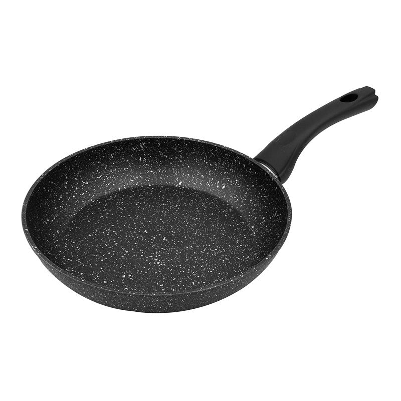 Non Stick Black Frying Pan Ceramic PTFE Coated For Gas Electric Induction