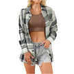 Plaid Long Sleeve Shirt New Fashion Loose Women's Shirt