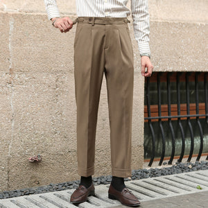 Retro Straight-leg Pants For Men