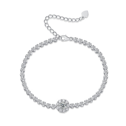 The Bridge Of Magpies Luxury Fashion Mosan Diamond Silver Jewelry Comparable To Natural Diamond Bracelet