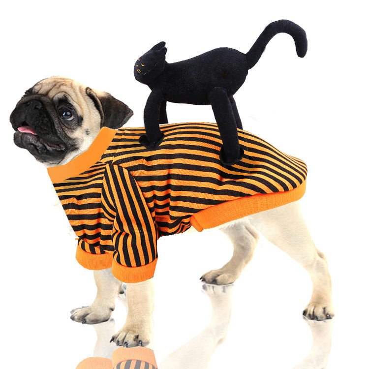 Funny Black Cat Spider Pumpkin Dog Clothes Cat Clothes Pet Clothes