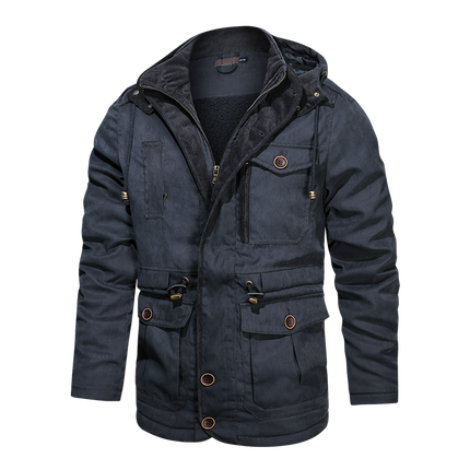 Jacket Men Cotton Casual Parkas Jacket Coat Men Brand Loose Parkas
