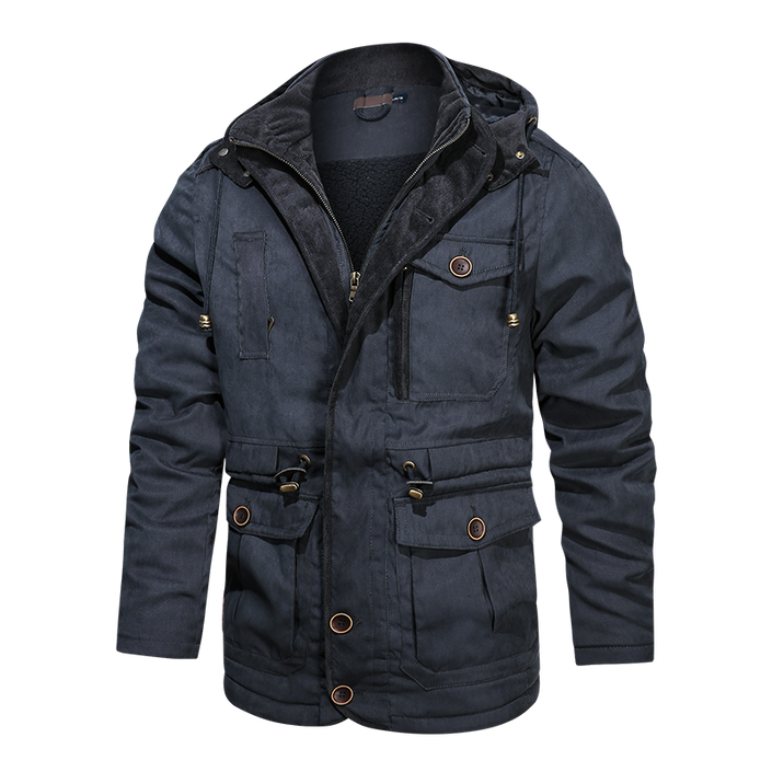 Jacket Men Cotton Casual Parkas Jacket Coat Men Brand Loose Parkas
