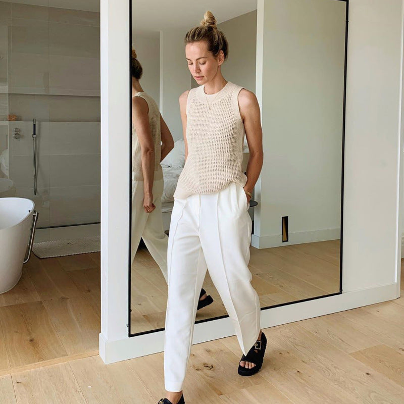 Crochet Sleeveless women tops