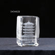Crystal Cube Buddha Statue Cross Three-dimensional Ornaments