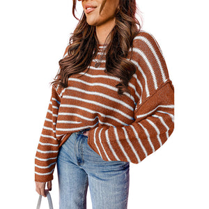 Loose And Warm Knitted Pullover For Women