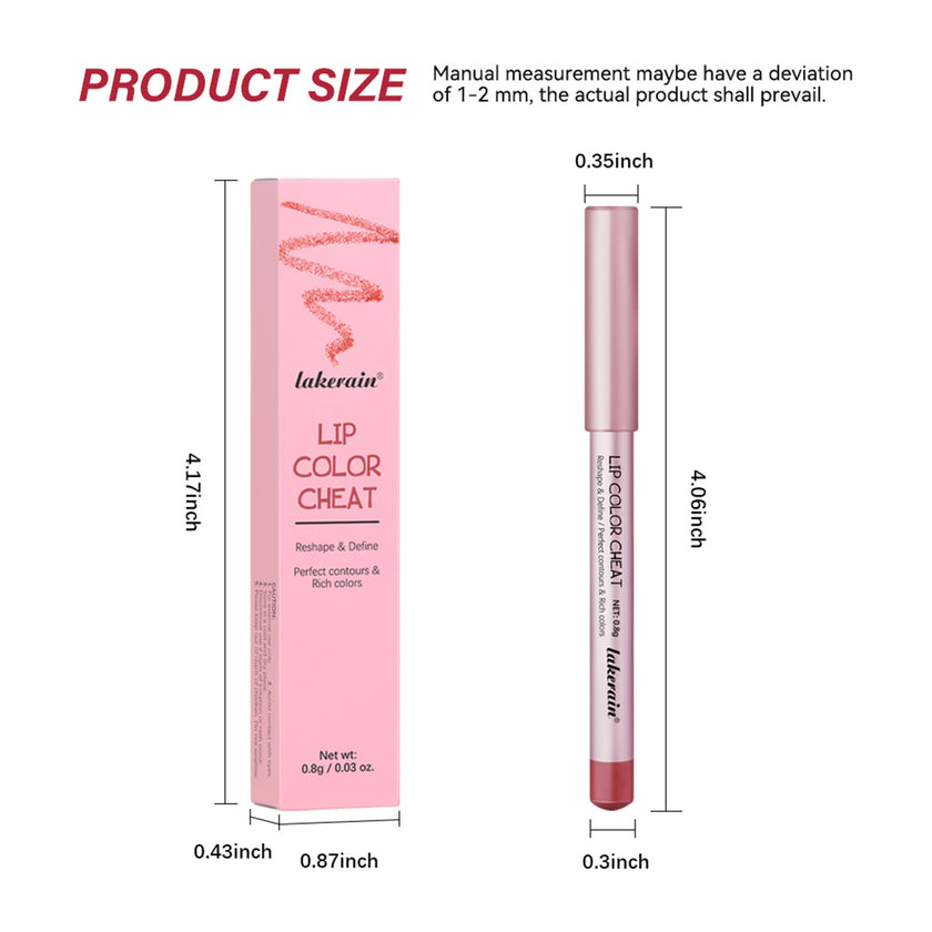 Mini Wooden Pole Lip Liner Long Lasting Matte